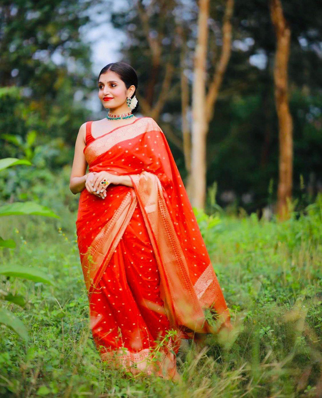 lichi silk saree