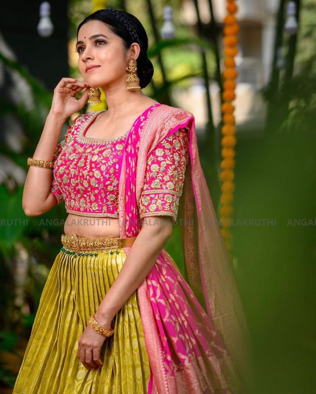 light green lehenga choli for wedding